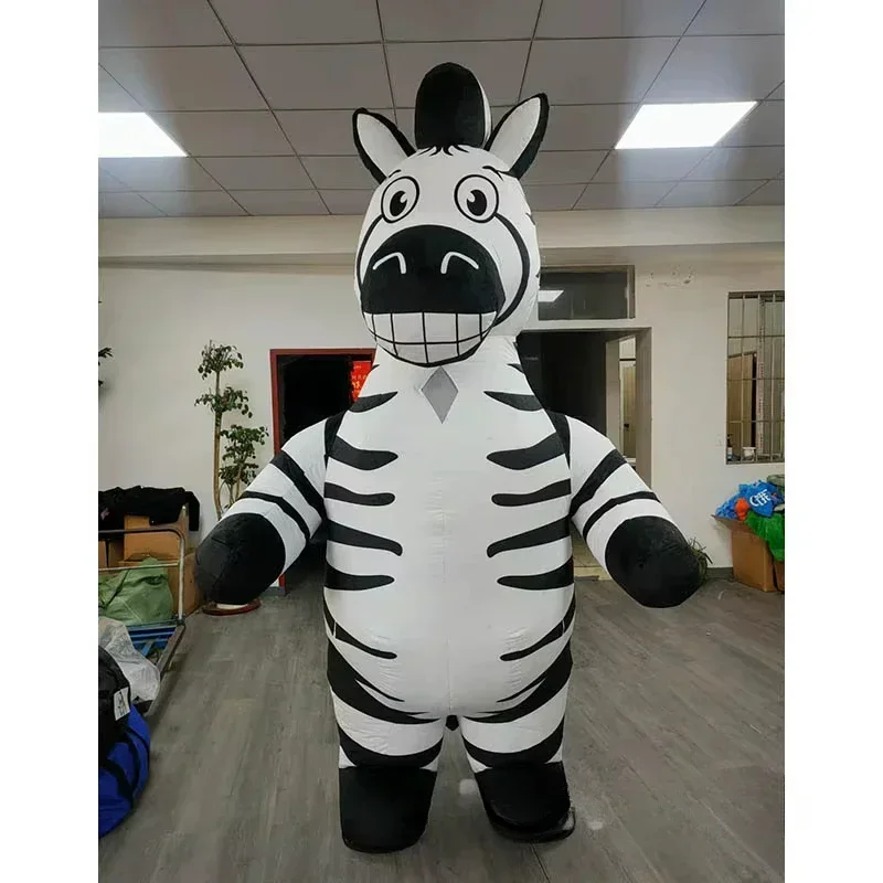 Costumes - Inflatable Zebra Mascot Costume Adult Full
