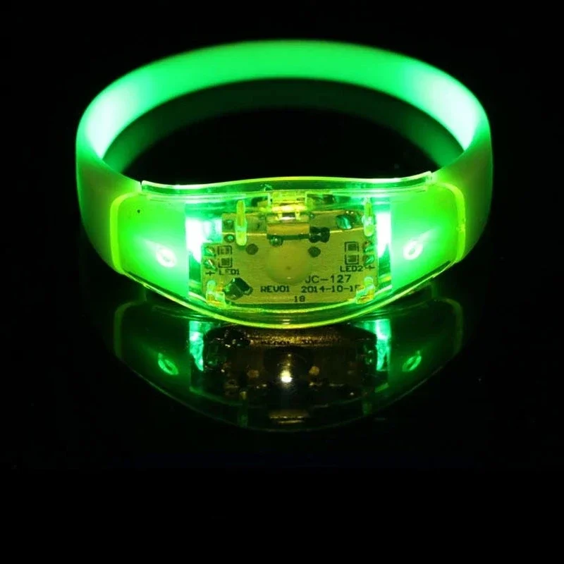 Glow In The Dark Party Glasses - Voice Control LED Glow Wristband Flash
