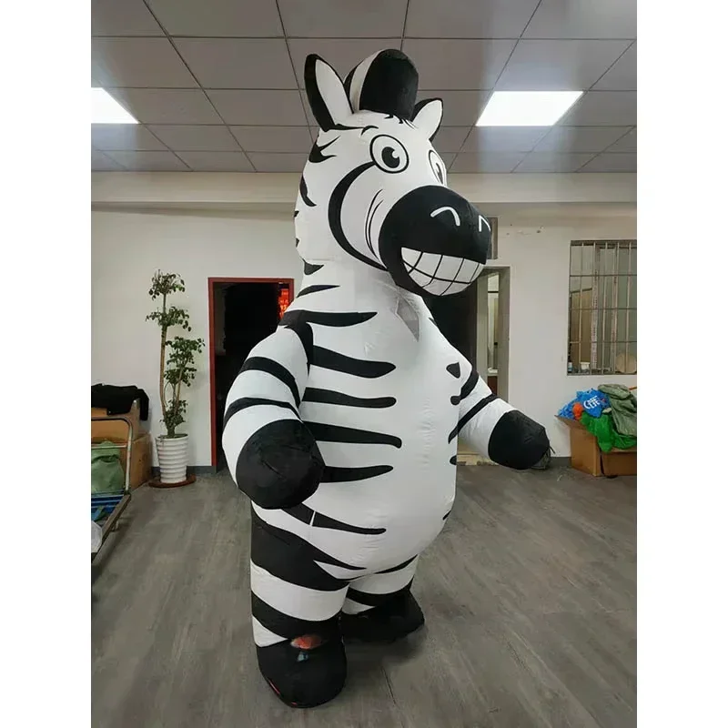 Inflatable Zebra Mascot Costum - Costumes review and price