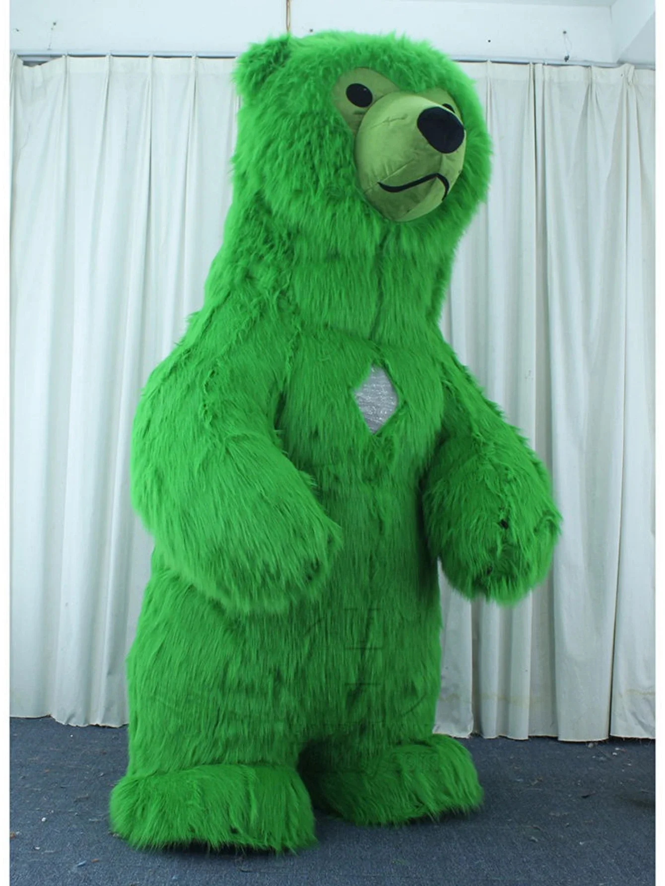 Furry Green Bear Inflatable Ma - Costumes review and price