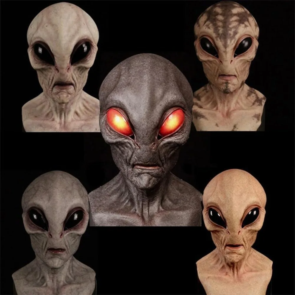 Halloween Costume Alien Dinosa - Latex Alien Mask Realistic review and price