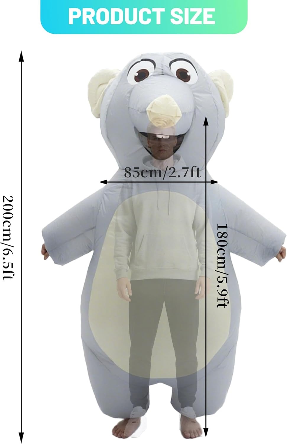 Inflatable Mouse Costume for A - Costumes review and price