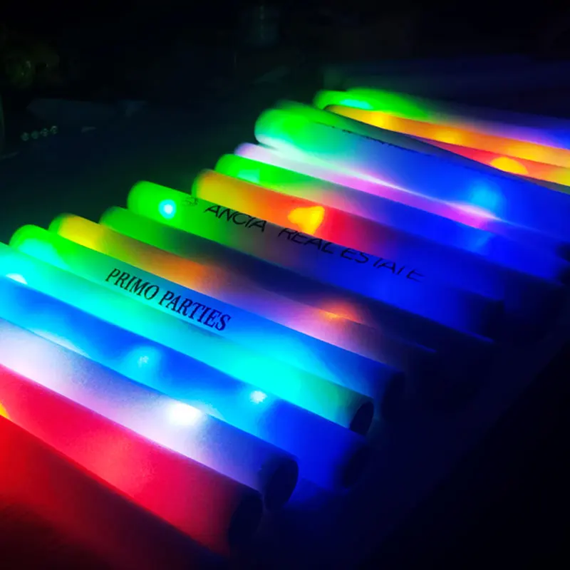 Customized LED Glow Sticks Lig - Flashing Led Foam Sticks Party review and price
