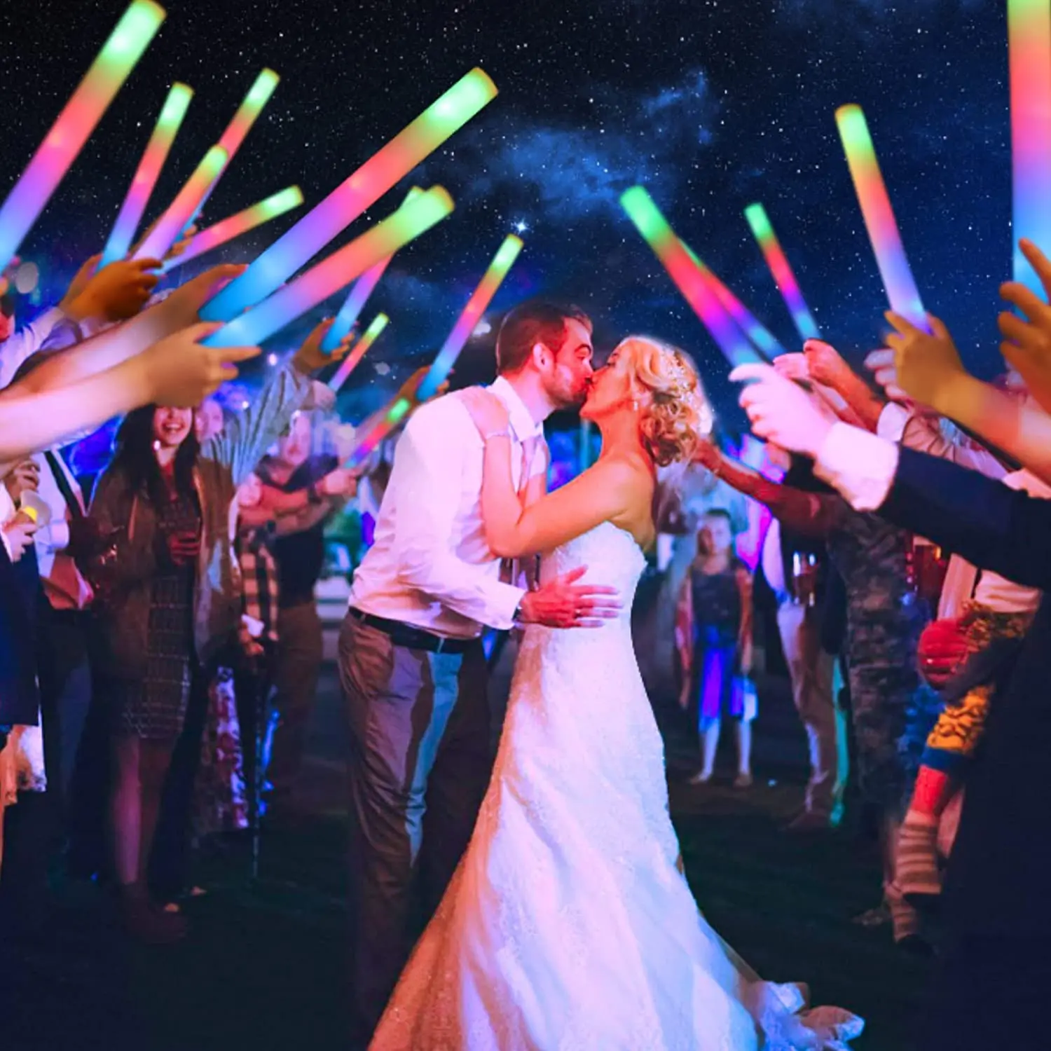 Customized LED Glow Sticks Lig - Flashing Led Foam Sticks Party review and price